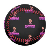 Korman Productions YouTubeチャンネルピンクロゴタイル 野球ボール (正面左)
