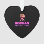Korman Productions YouTubeチャンネルピンクロゴ オーナメント (正面)