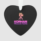Korman Productions YouTubeチャンネルピンクロゴ オーナメント (裏面)