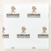 Korman Productions YouTubeチャンネルロゴタイル ガラスコースター (正面)