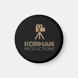 Korman Productions YouTubeチャンネルロゴラウンド マグネット