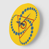 Kornkreis Piktogramm / crop circle pictogram VI ラージ壁時計 (傾斜)