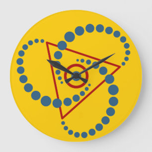 Kornkreis Piktogramm / crop circle pictogram VI ラージ壁時計