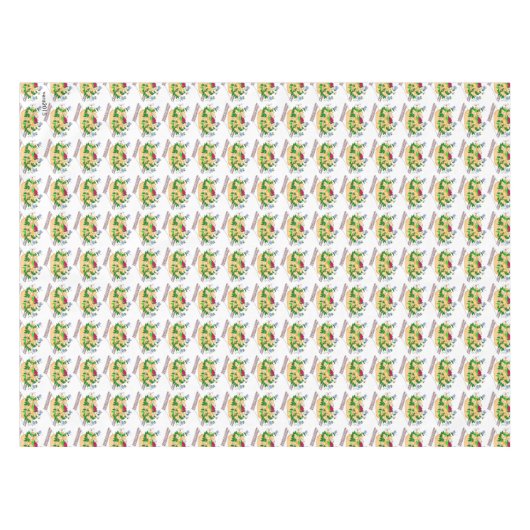 Korovaiのウクライナの結婚式のパン テーブルクロス (正面(横))