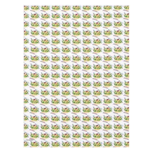 Korovaiのウクライナの結婚式のパン テーブルクロス (正面)