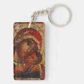 Korsunskaja: icon of the Mother of God of Cherson キーホルダー (裏面)