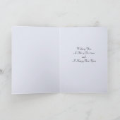 Kos鳥モザイククリスマスグリーティングカード シーズンカード (内部)