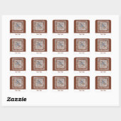 Kos Bird Mosaic Sheets of Stickers スクエアシール (シート)
