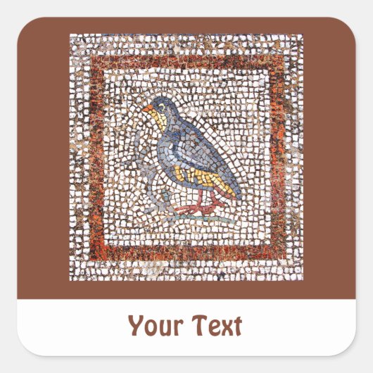 Kos Bird Mosaic Sheets of Stickers スクエアシール (正面)