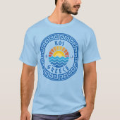 KOS Island, Greece - Light Blue Men's Tシャツ (正面)