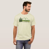 Kosciuszko National Park Green Stripes Tシャツ (正面フル)