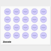 Kosher meal Request Sticker, Light purple, Navy ラウンドシール (シート)