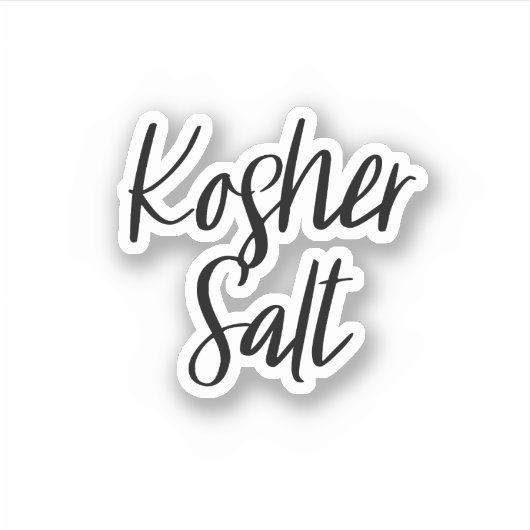 Kosher Salt保管シール シール (正面)