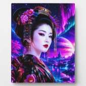 Kosmische Geisha im Neon‑Traumland フォトプラーク (正面)