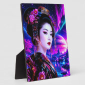 Kosmische Geisha im Neon‑Traumland フォトプラーク (側面)