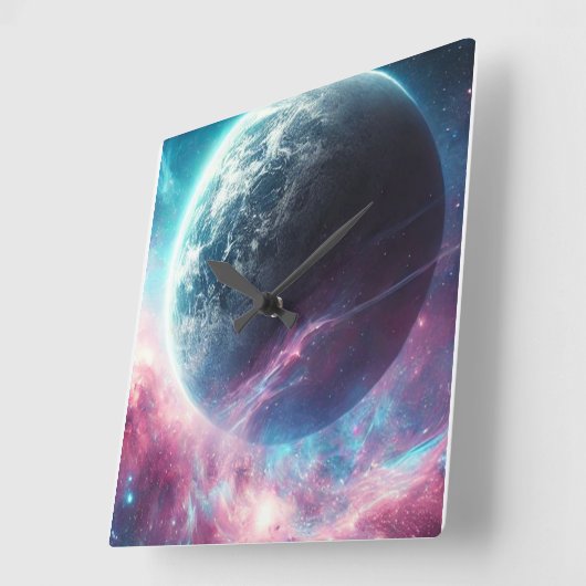  Kosmische Weiten  スクエア壁時計 (傾斜)