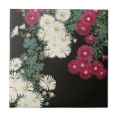 Koson Chrysanthemum Garden Japanese Flower Art タイル (正面)
