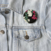 Koson Chrysanthemum Garden Japanese Flower Art 缶バッジ (インサイチュ)