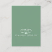 Koson, Goldfish -日本のファインアート – 水族館 名刺 (裏面)