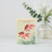 Koson, Goldfish -日本のファインアート – 水族館 名刺 (スタンド正面)