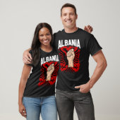 Kosovo Albania  Tirana Flag Double Eagle Tシャツ (ユニセックス)