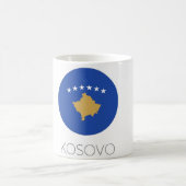 Kosovo Flag Travel Mug コーヒーマグカップ (中央)