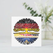 Kosovo Kosovarisch Deutsch Deutschland Baum Wurzel カード (スタンド正面)