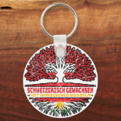 Kosovo Kosovarisch Schweizer Schweiz Baum Wurzel キーホルダー (裏面)
