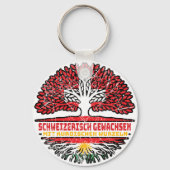Kosovo Kosovarisch Schweizer Schweiz Baum Wurzel キーホルダー (裏面)