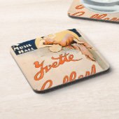 「KosterおよびBialのYvette Guilbert (c.1869-1944) コースター (左側)