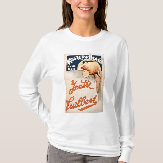 「KosterおよびBialのYvette Guilbert (c.1869-1944) Tシャツ (正面)