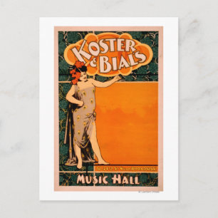 Koster & Bal's Music Hall Nearブロードウェイ ポストカード