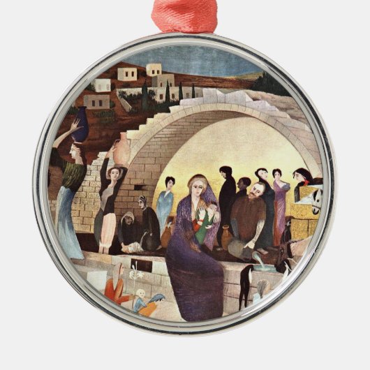 Kosztka - Mary's Well in Nazareth メタルオーナメント (正面)