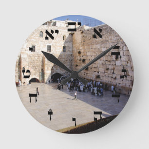 Kotel -ヘブライゴシック体 ラウンド壁時計