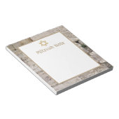 Kotel Jerusalem Stone(ユダヤ教の)バル・ミツバーノート ノートパッド (アングル)