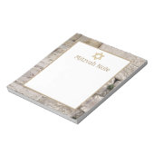 Kotel Jerusalem Stone(ユダヤ教の)バル・ミツバーノート ノートパッド (回転)