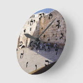 Kotel - Rashiの原稿 ラウンド壁時計 (傾斜)