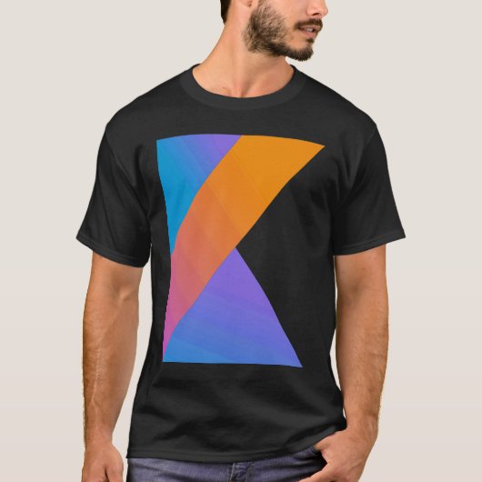 Kotlinコードくもの巣開発者フロントエンド開発者 Tシャツ (正面)