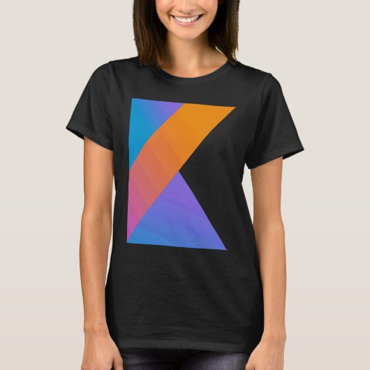 Kotlinコードくもの巣開発者フロントエンド開発者 Tシャツ (正面)