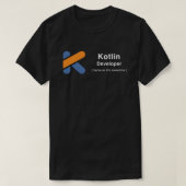 Kotlin開発者 Tシャツ (デザイン正面)