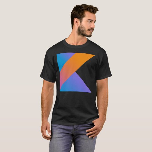 Kotlin logo t-shirt for Kotlin programmers Classic Tシャツ (正面フル)