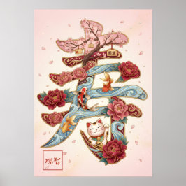 Kotobuki: Calligraphy "Celebration" 260020224 ポスター