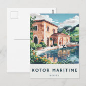 Kotor Maritime Museumハガキ旅行ヒスター ポストカード (正面/裏面)