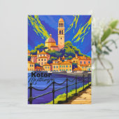Kotor Montenegro Travel Art Postcard, Kotor Travel シーズンカード (スタンド正面)