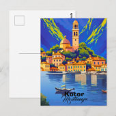 Kotor Montenegro Travel Art Postcard, Kotor Travel ポストカード (正面/裏面)