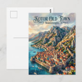 Kotor Old Town Montenegro ポストカード (正面/裏面)