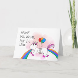 Kotzendes Einhorn サンキューカード