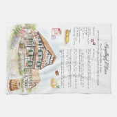 Kougelhopf d’Alsace | French Recipe Tea Towel キッチンタオル (横)