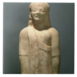Kouros Dionysermos、ギリシャ語、初期の期間、c.600 B タイル