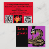 Kousin Freakyビジネス・カード 名刺 (正面/裏面)